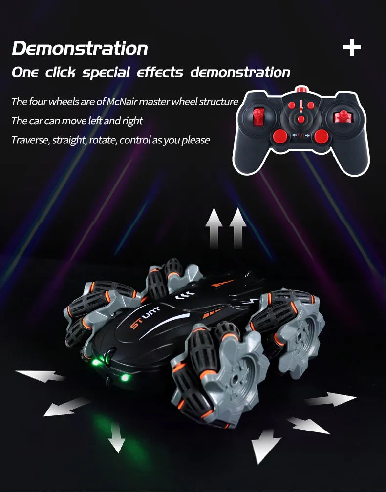 RC Hand Sensor Double Side Stunt Car