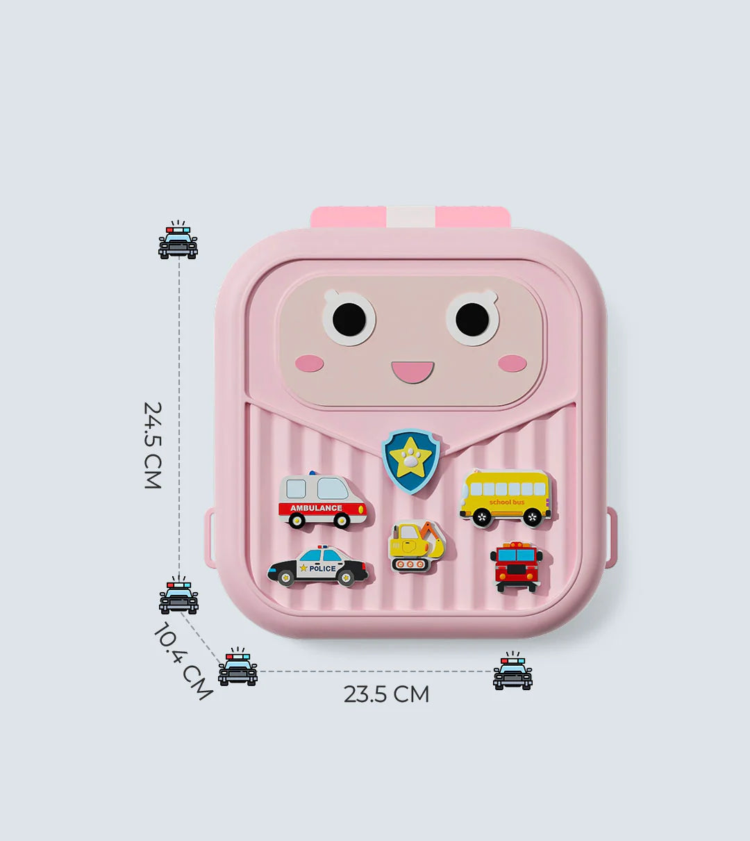 Tykle| Shiny Police Car Backpack