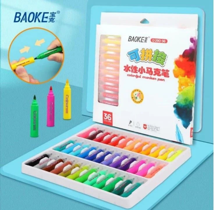 Baoke Colorful Marker Pen 36 pcs