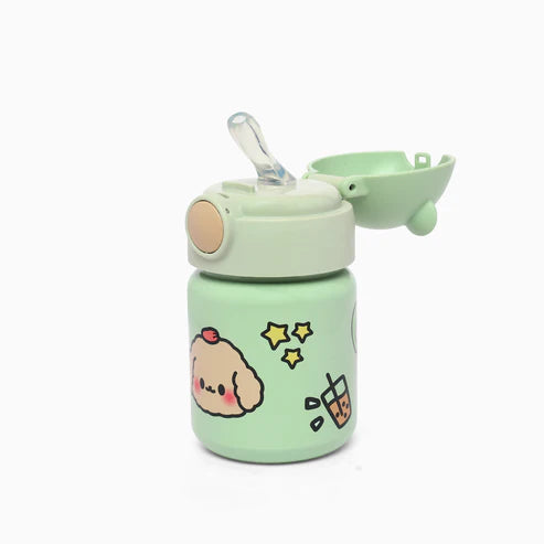 Happy bear insulated vacuum sipper bottle -400 ml