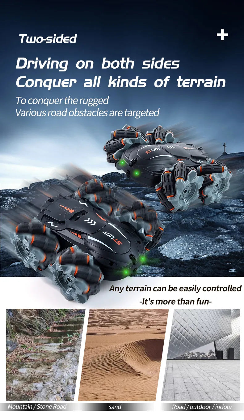 RC Hand Sensor Double Side Stunt Car