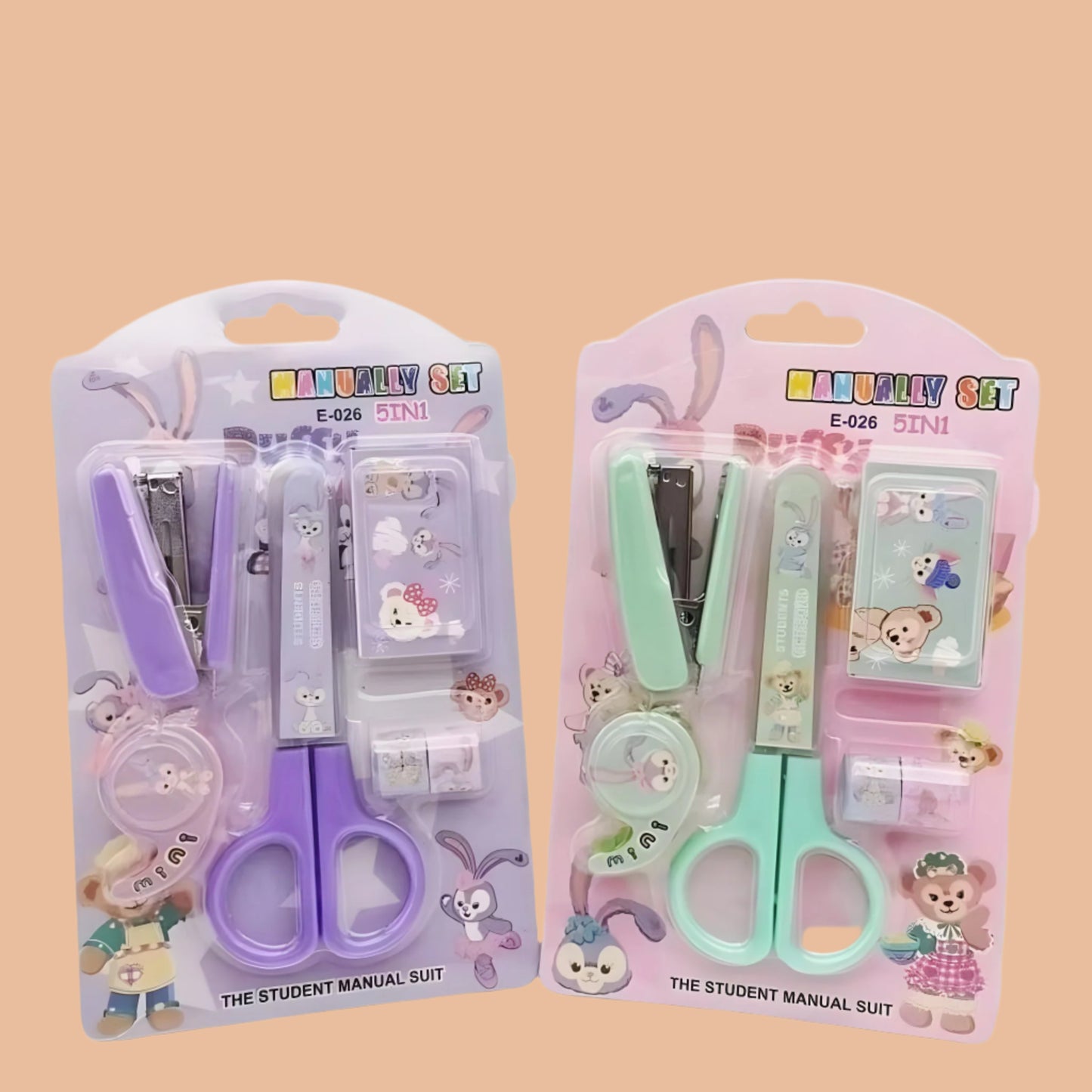 5-in-1 Cartoon Stationery Set