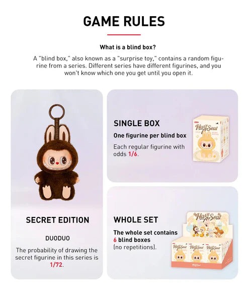 Labubu have a seat Monster Collectible Toy – Limited Edition