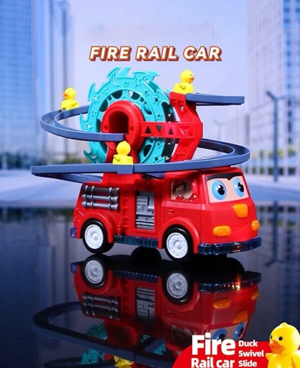 Fire Truck Duck Slide Toy Set