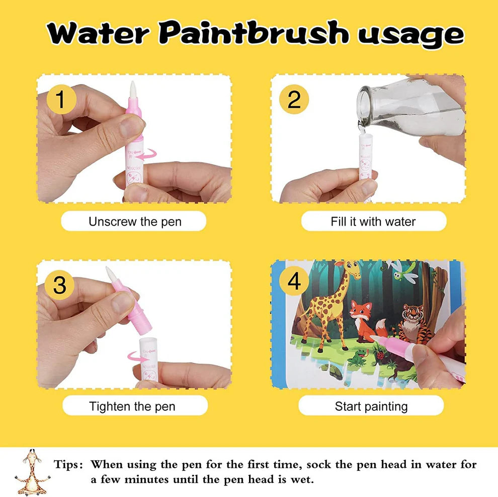 Magic Water Painting Book