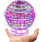 Magic Flying Orb Spinner Toy for Kids Hand Sensor Rechargeable LED Flying Ball | Hover Drone Boomerang Spinner Toy for Boys & Girls 6โ12 Years (Pink)