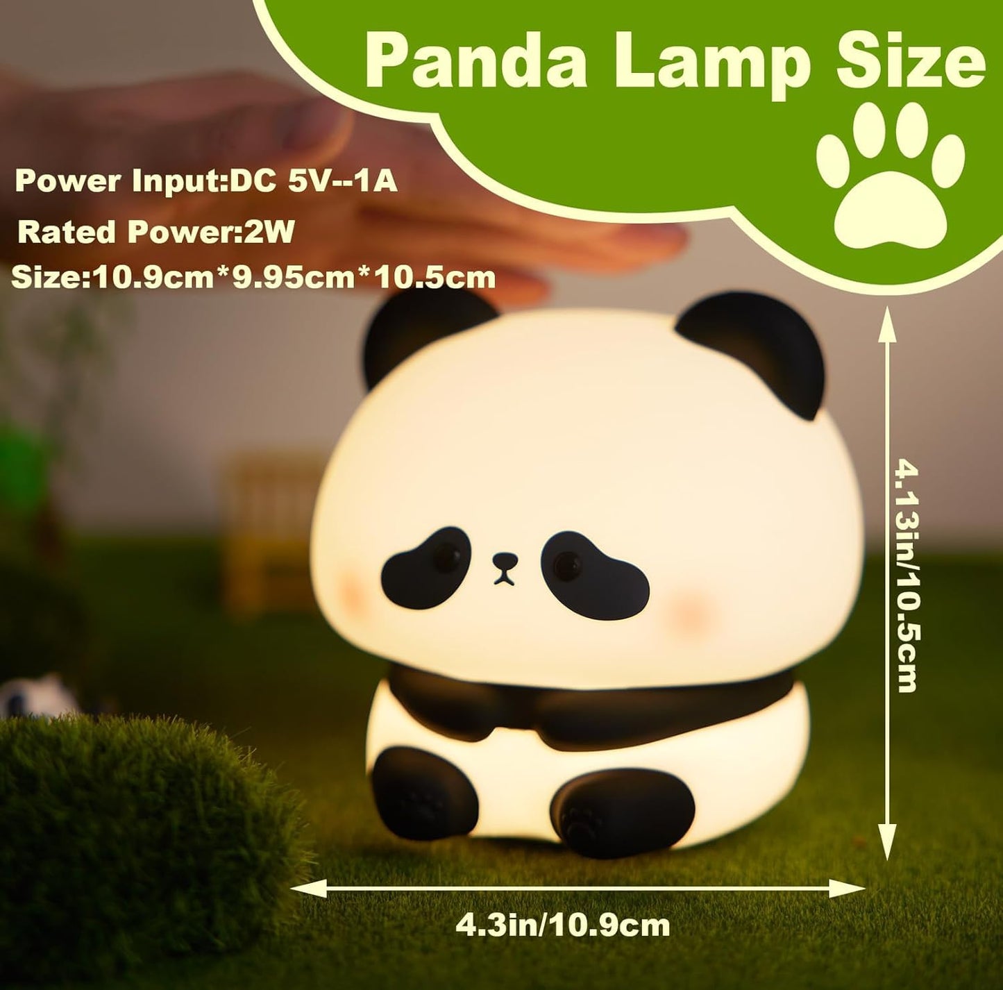 Cute Panda Pat Lamp