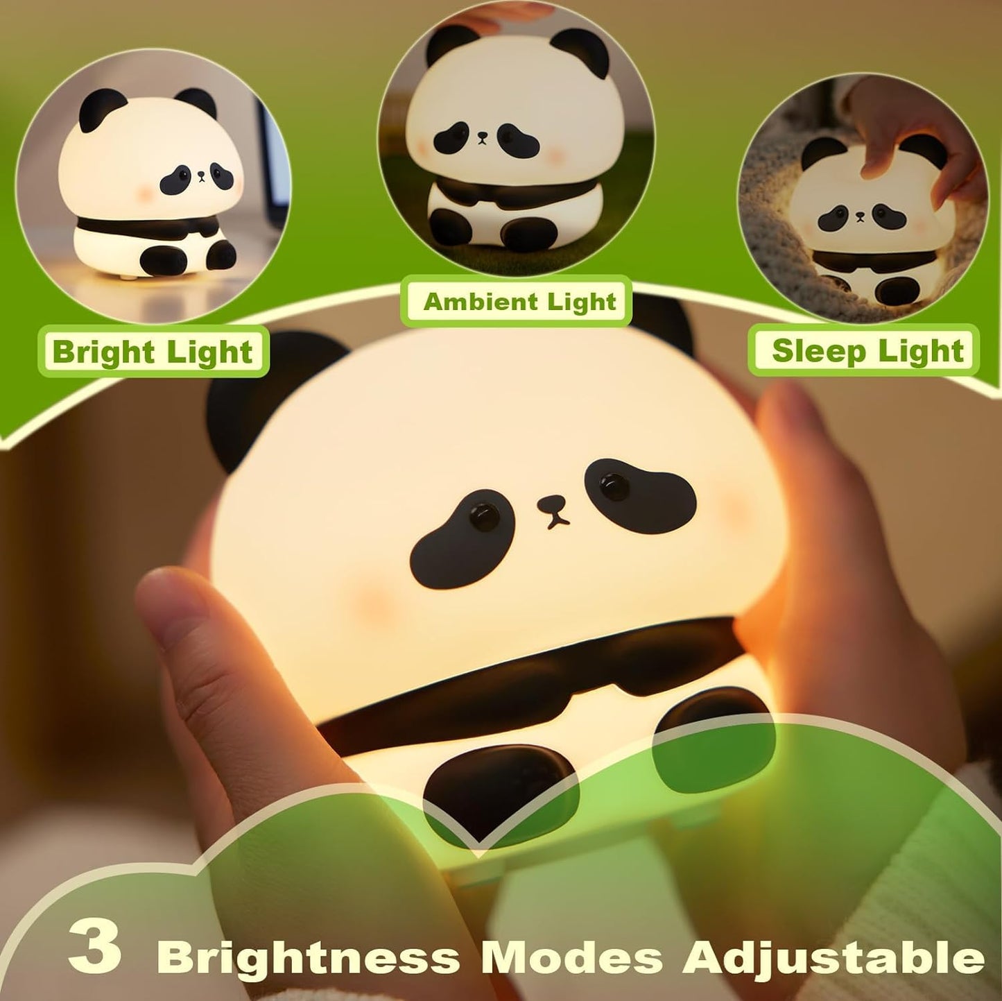 Cute Panda Pat Lamp