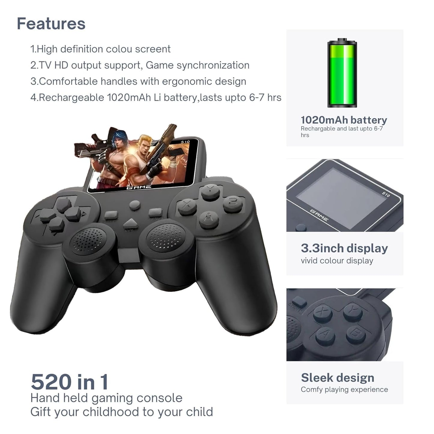 Digital Gamepad | Retro 520 Games