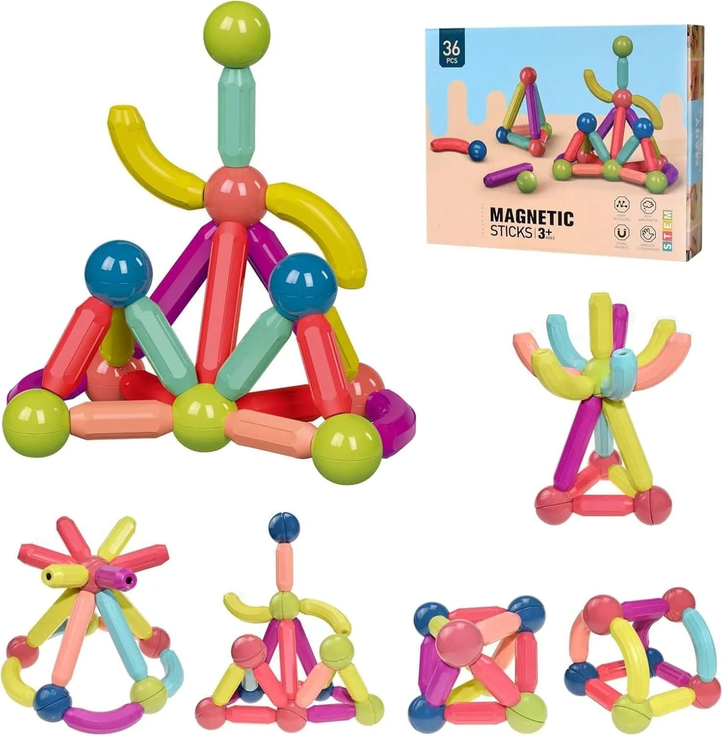 Magnetic Sticks 36pcs