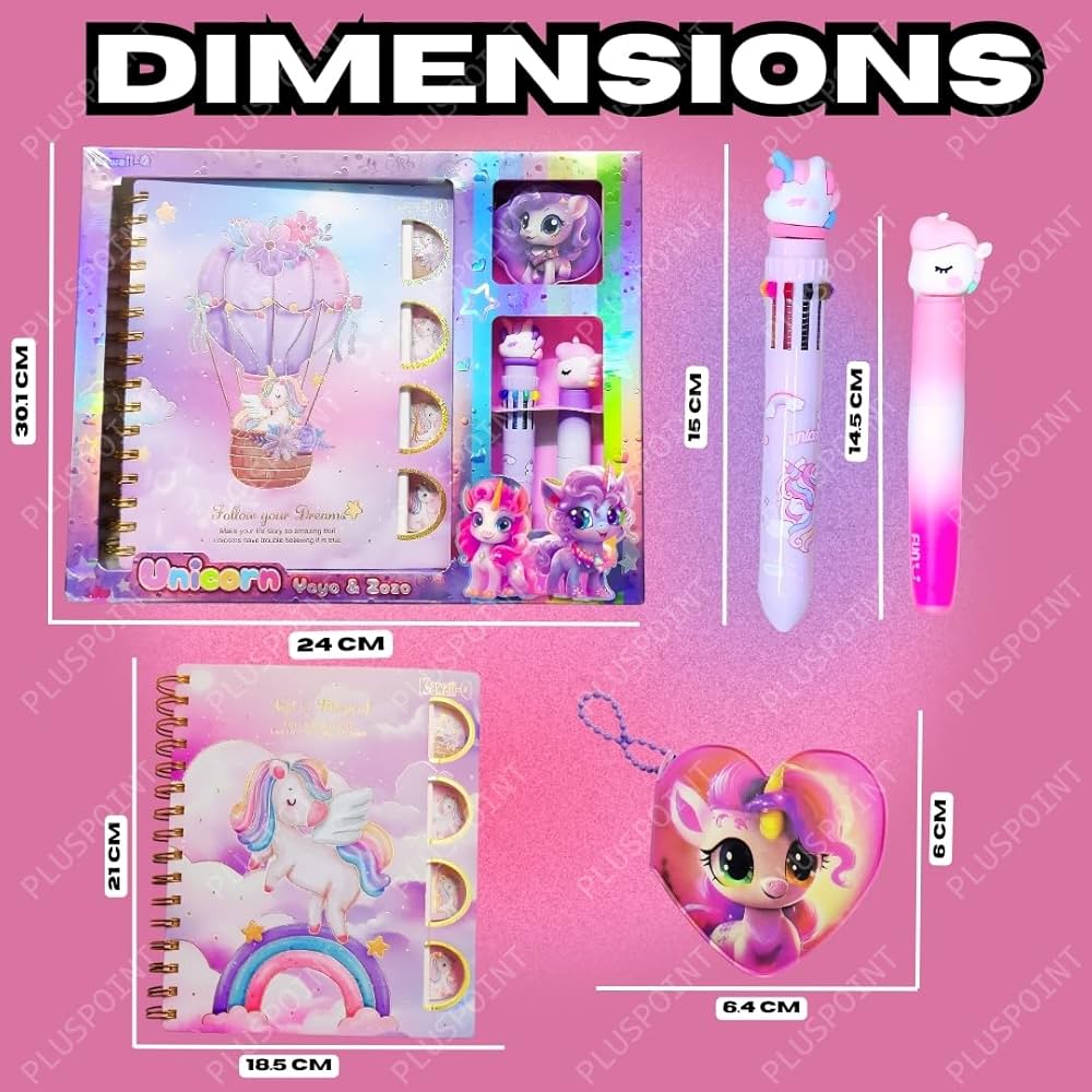 Unicorn & Space Premium Diary Set