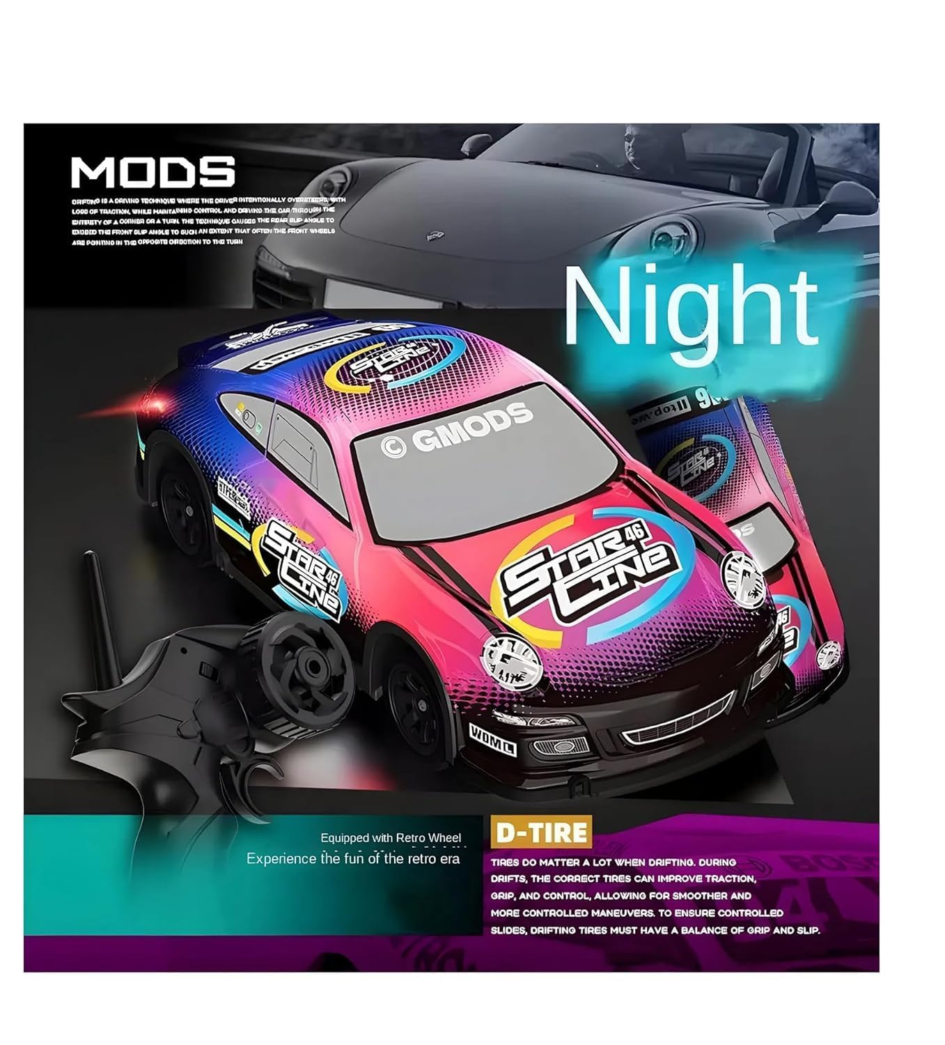 RC Neon Light Drift Car