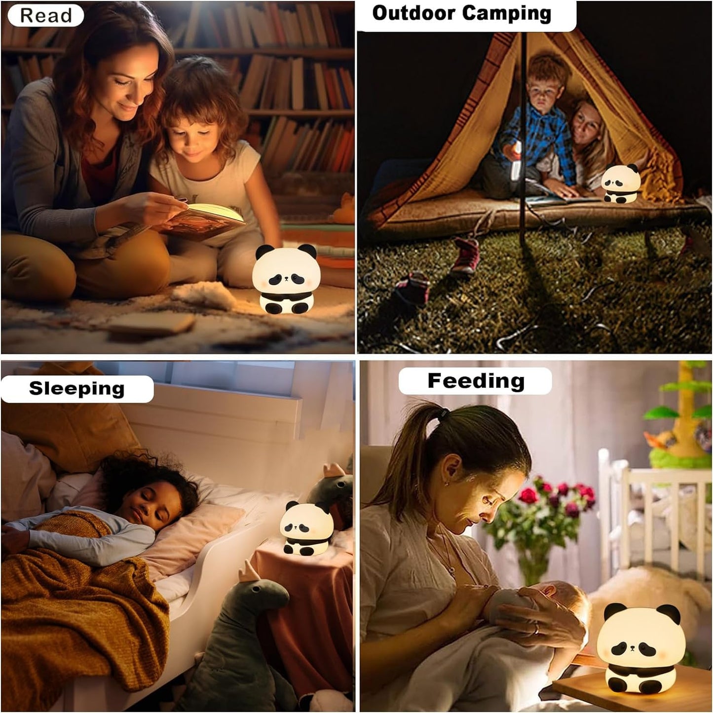 Cute Panda Pat Lamp