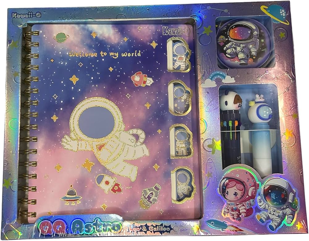 Unicorn & Space Premium Diary Set