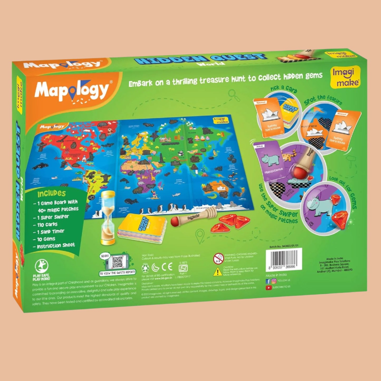 Imagimake Mapology Hidden Quest World