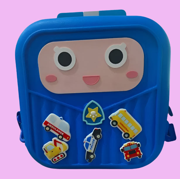 Tykle| Shiny Police Car Backpack