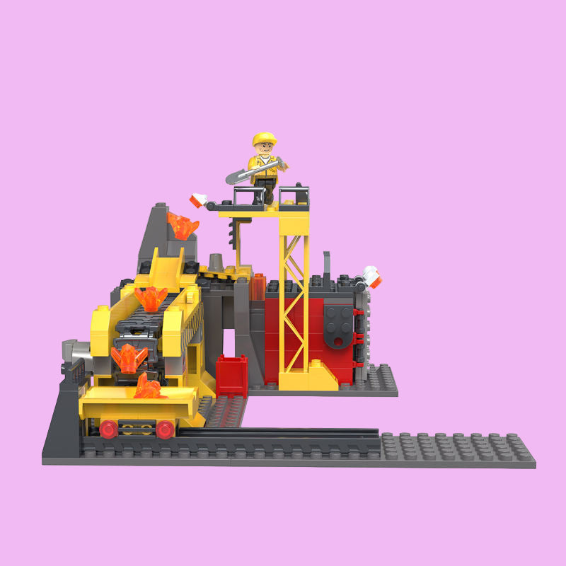 COGO 3D 604 PCS Engineering Truck Construction Building Blocks