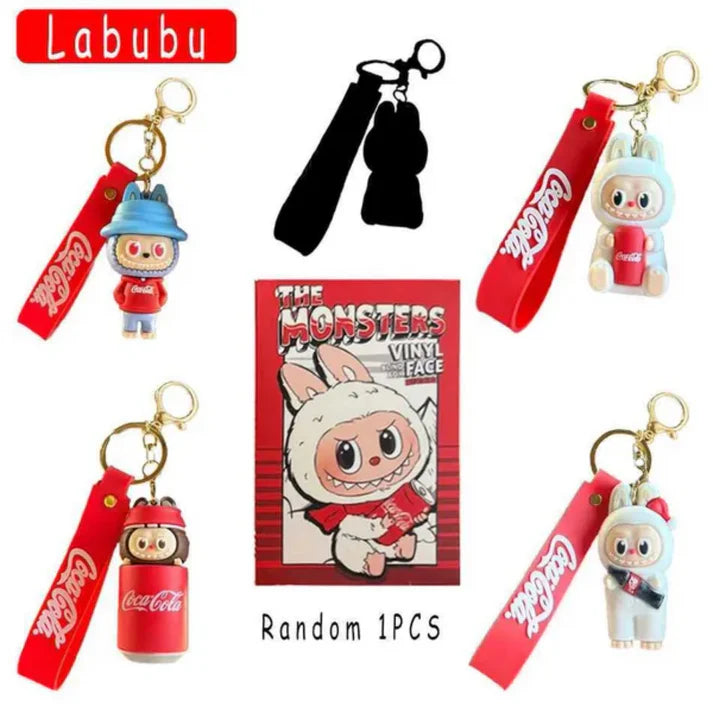 Labubu Keychains (Coca-Cola Edition)