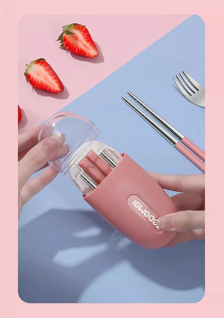 TEDEMEI Travel Friendly Cutlery Set
