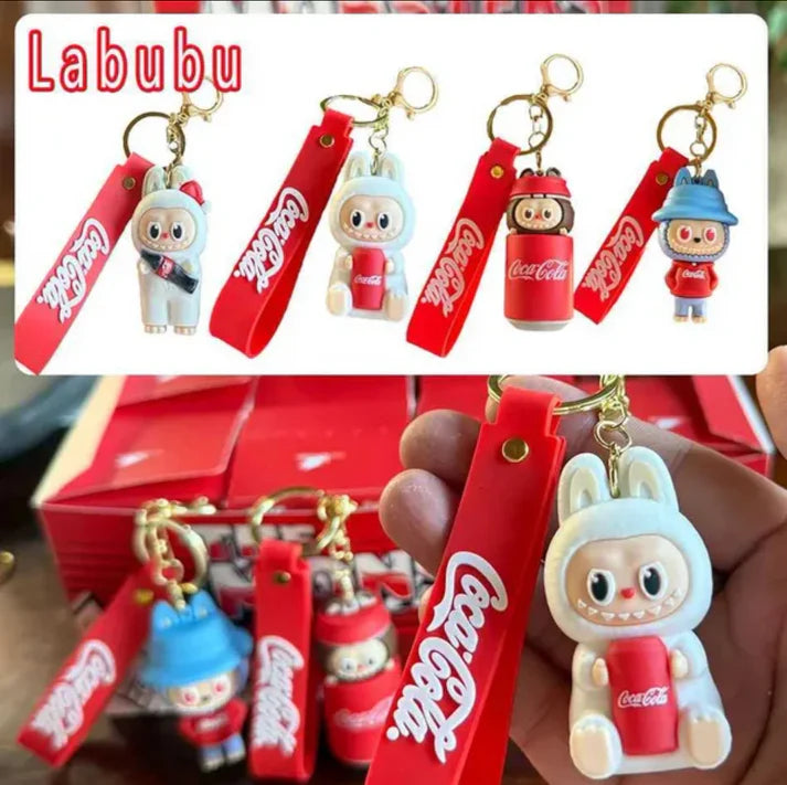 Labubu Keychains (Coca-Cola Edition)