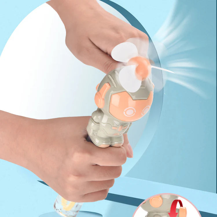 Cute Projection Camera & Robot Fan & Bubble Blowing Wand