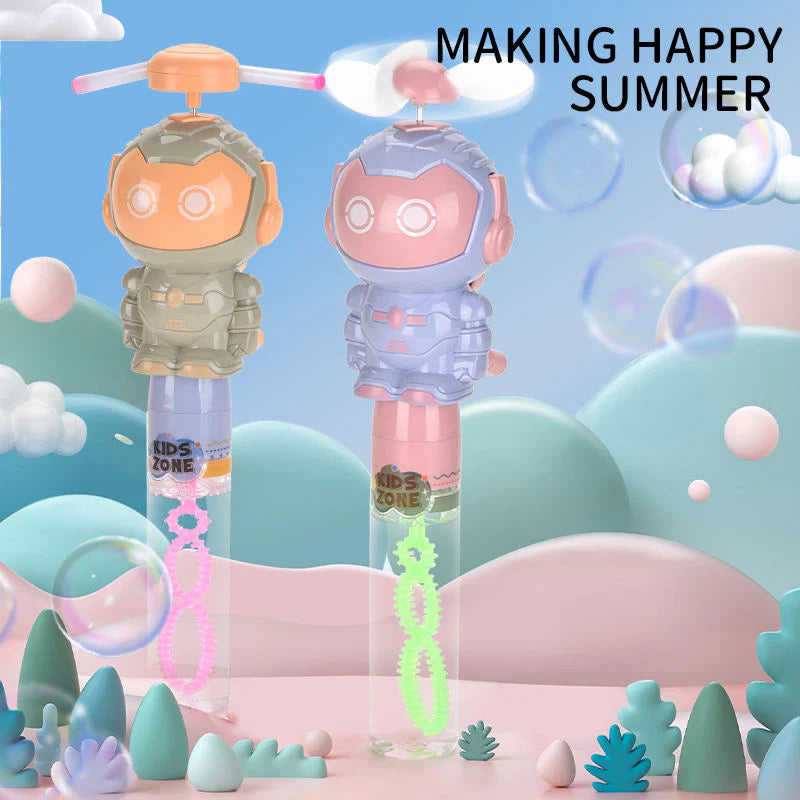 Cute Projection Camera & Robot Fan & Bubble Blowing Wand