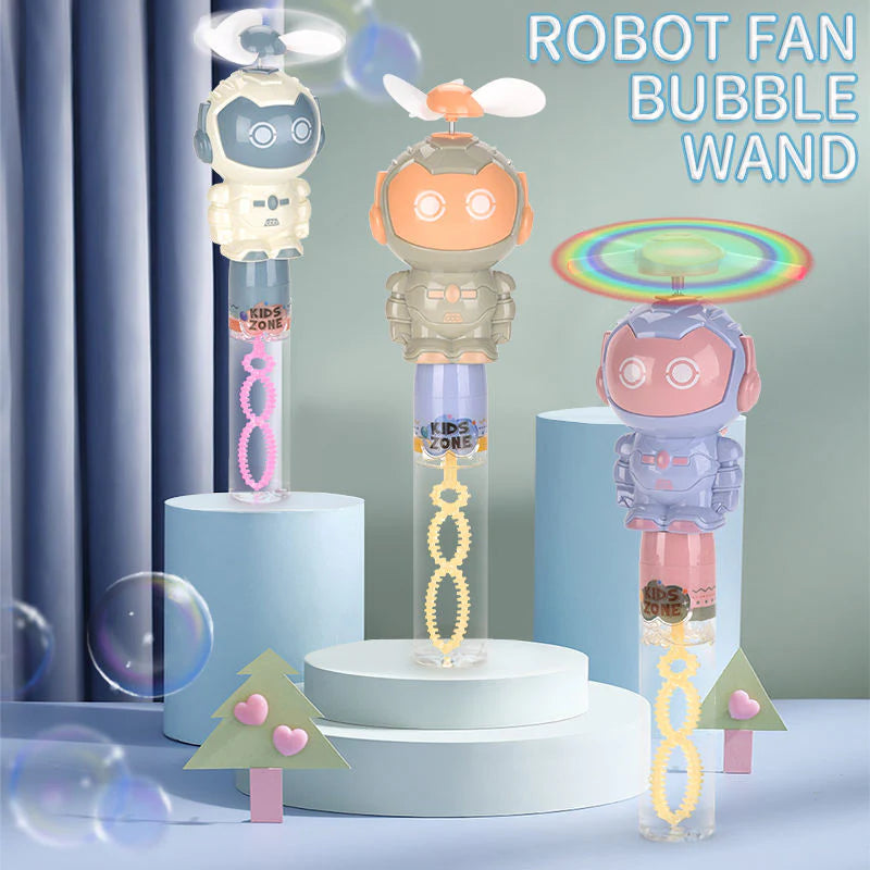 Cute Projection Camera & Robot Fan & Bubble Blowing Wand