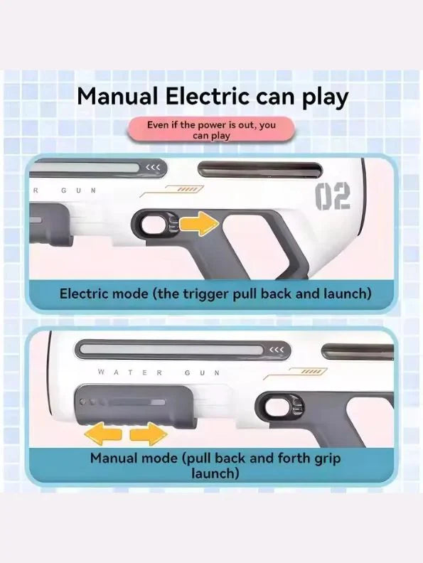Water Gun with electric suction