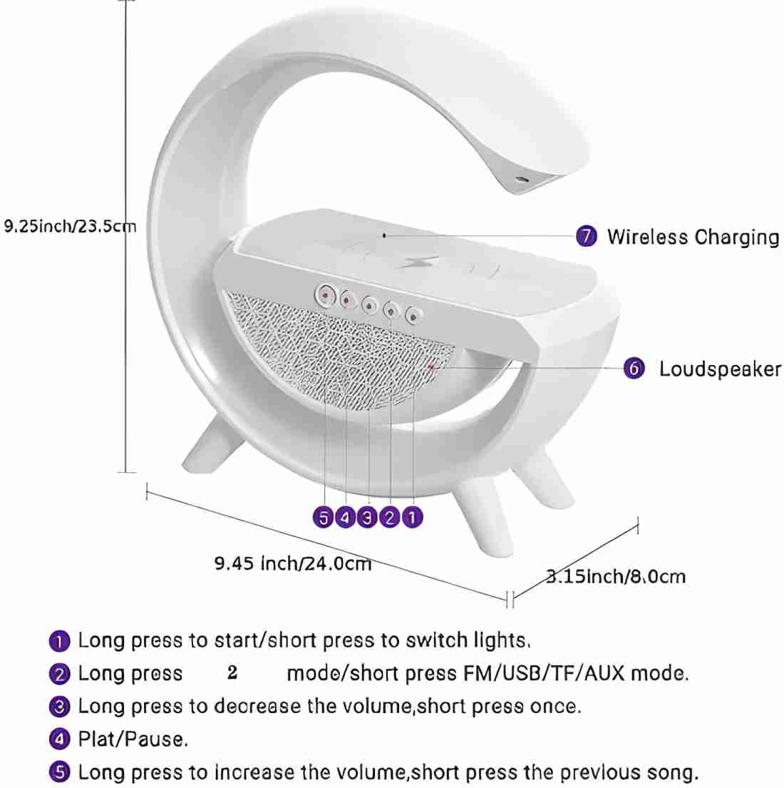 G Shape Multifunctional Bluetooth Speaker.