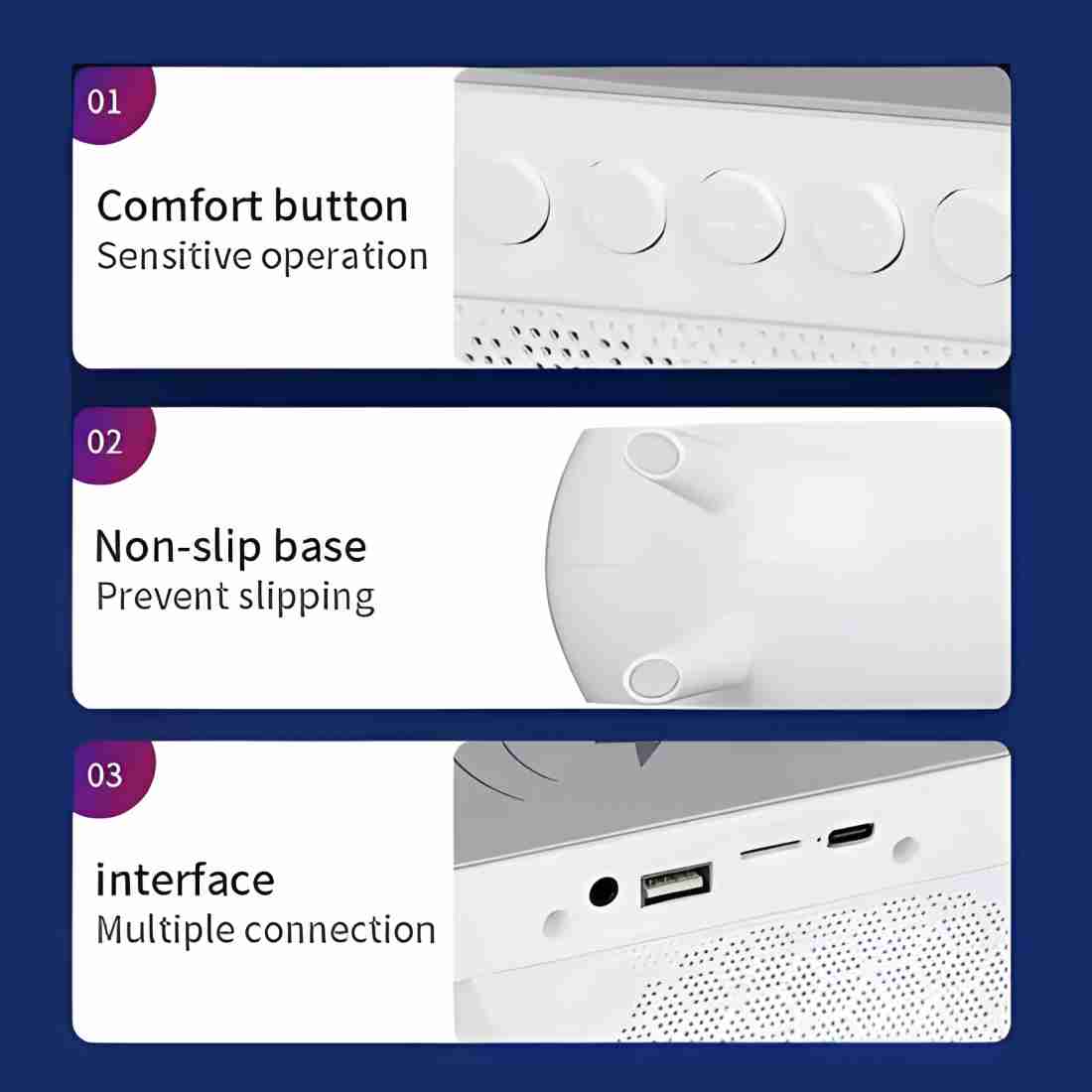 G Shape Multifunctional Bluetooth Speaker.