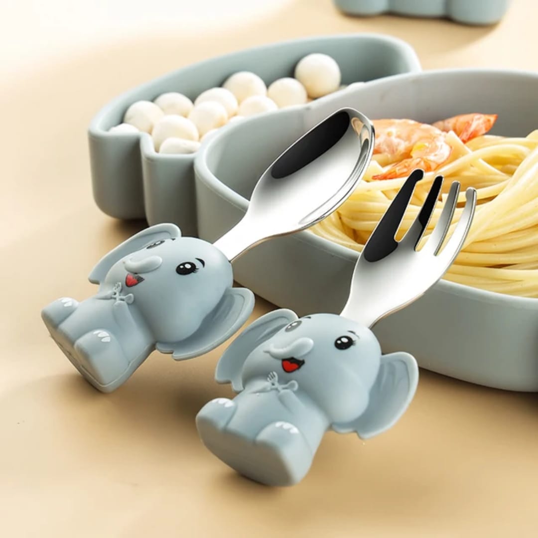 Silicon Table and Cutlery Set
