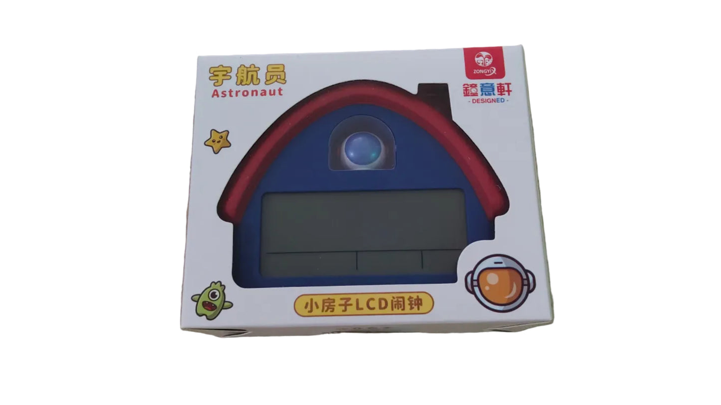 Astronaut LCD Digital Alarm Clock – Cute Space Theme Fashion Clock for Kids
