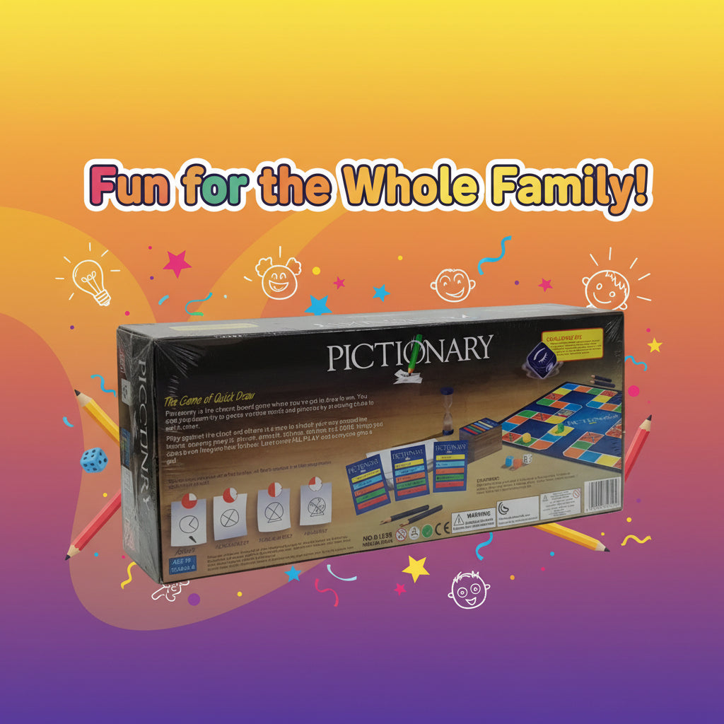 Pictionary Senior Party Edition – The Game of Quick Draw Board Game