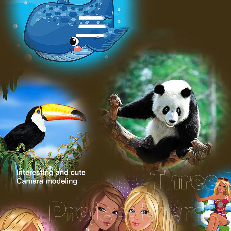 Cute Projection Camera & Robot Fan & Bubble Blowing Wand
