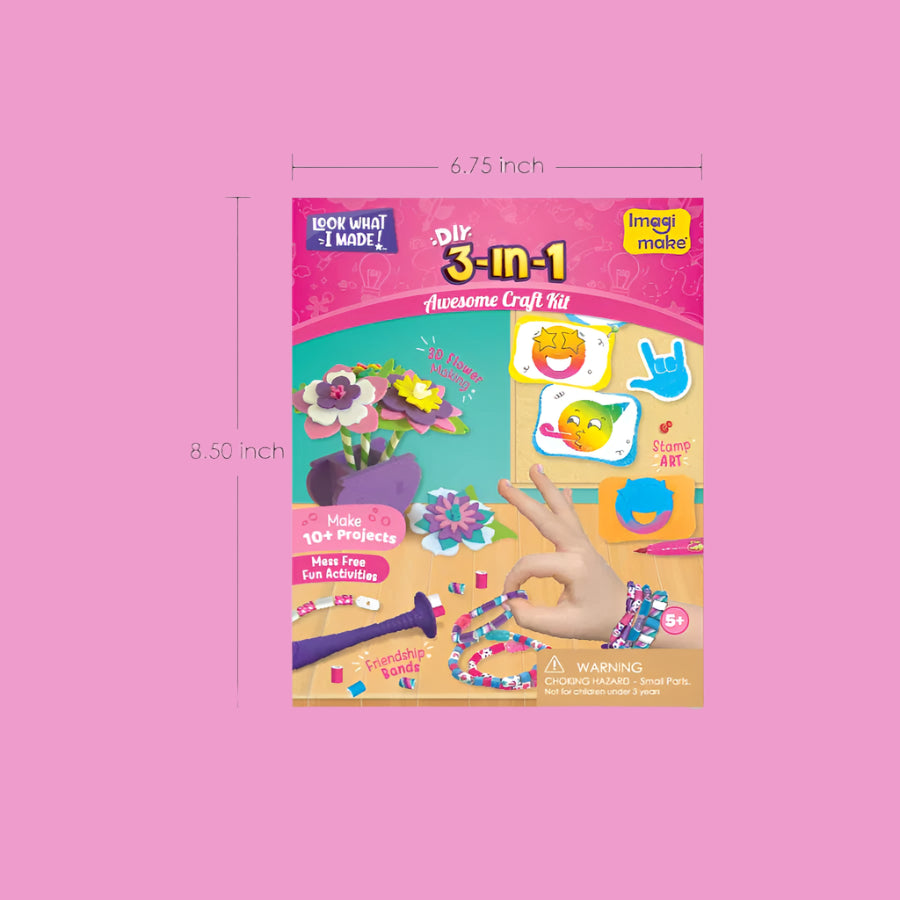 Imagimake 3-in-1 Awesome Craft Kit