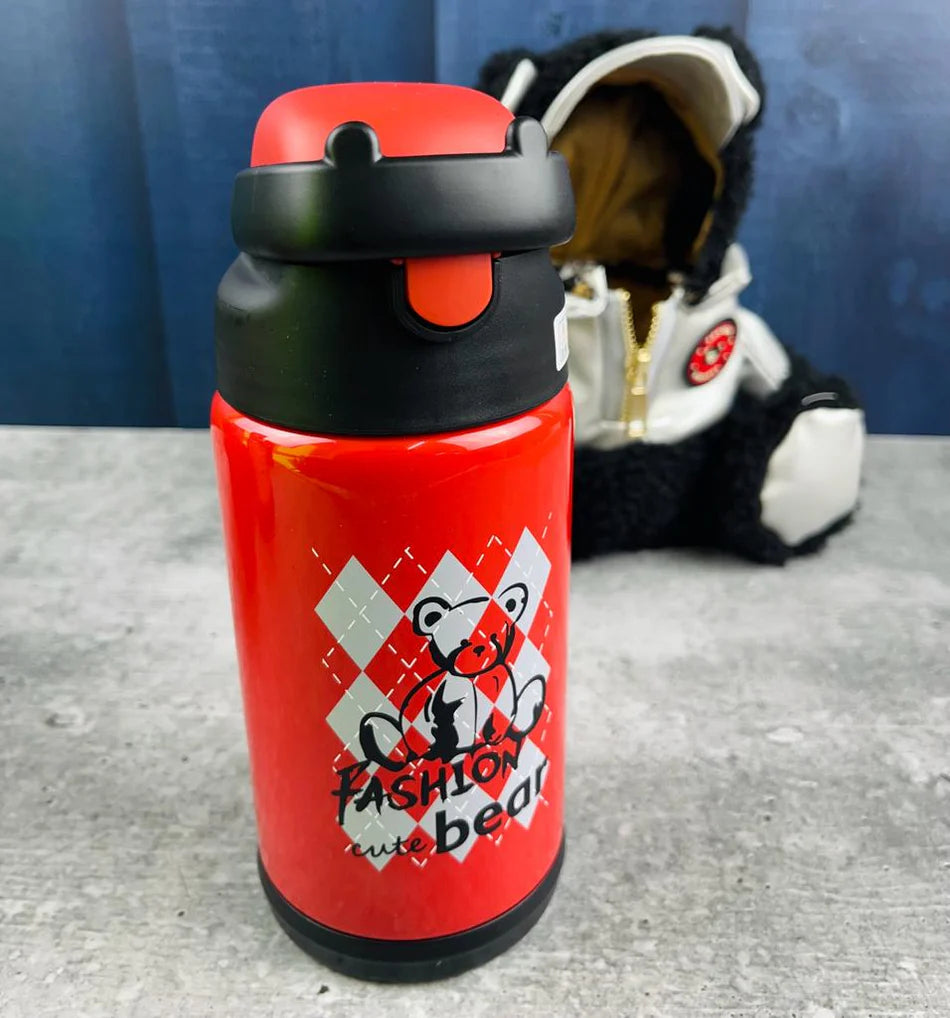 Bear Fur Cover Premium Quality Steel Insulated Bottle - Hot And Cold - 500ml