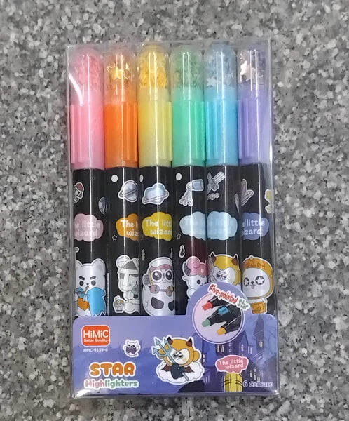 Star Pointed Highlighters.