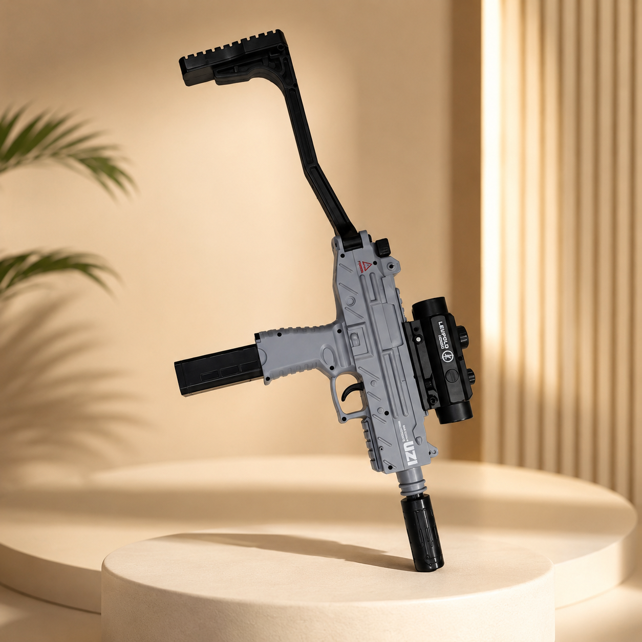 Electric Uzi Automatic Gel Ball Blaster Toy Gun Rapid-Fire Fun for Outdoor Play! 🔫💥
