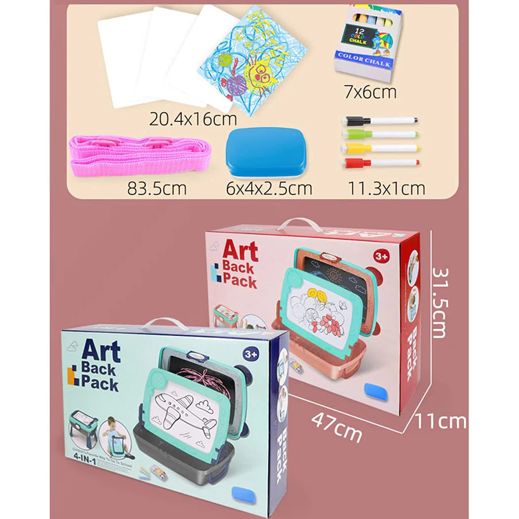 4-in-1 Kids Art Backpack