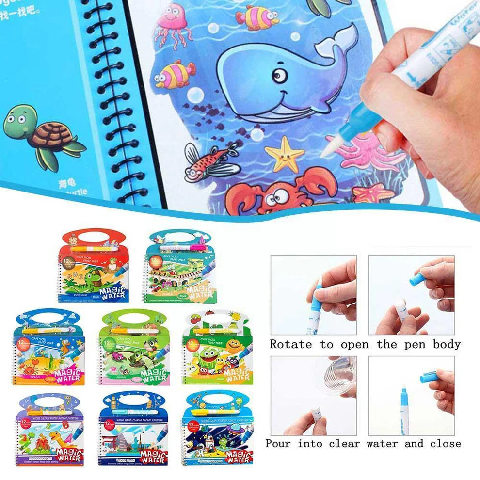 Magic Water Painting Book