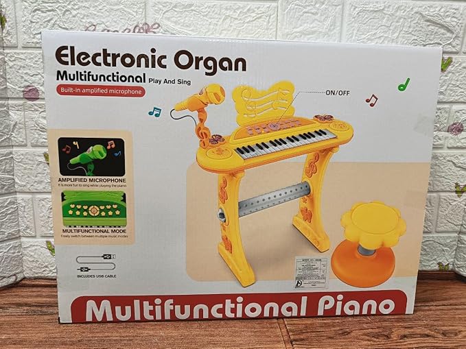 Musical Electric Organ (Piano with chair)