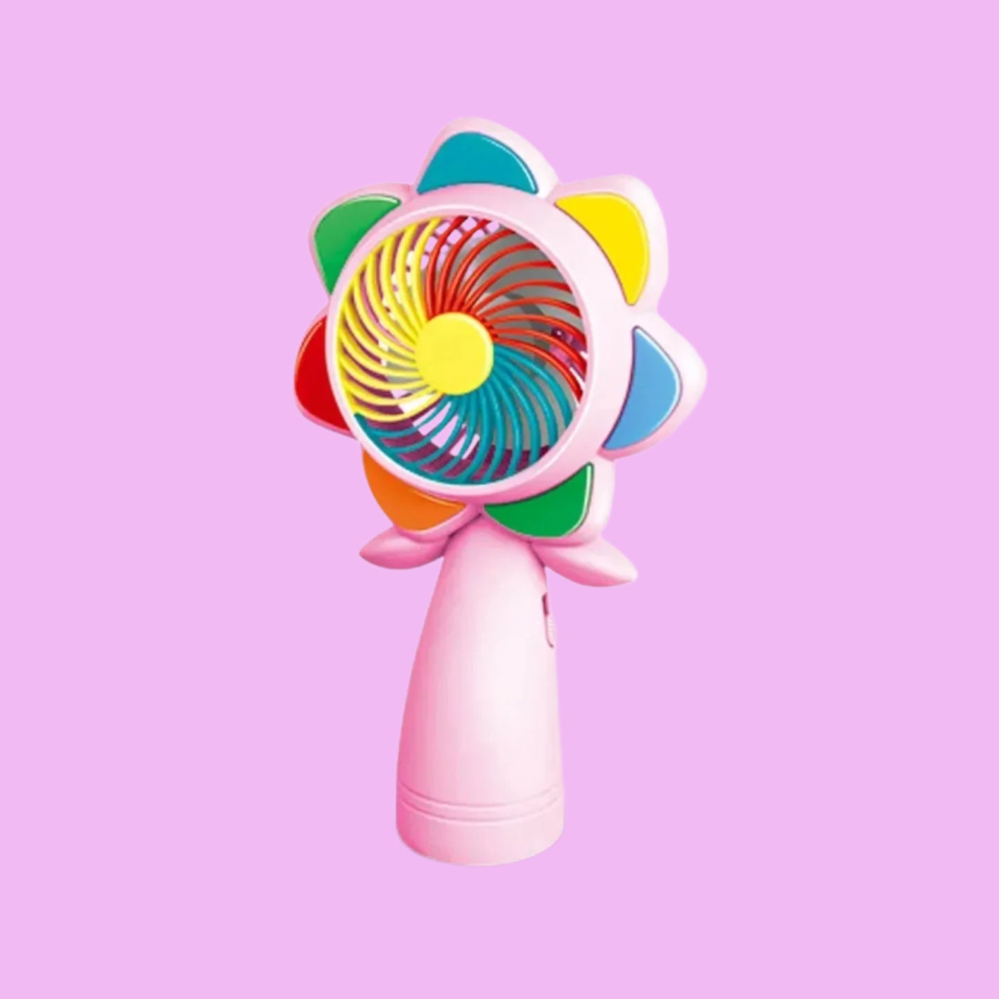 Flower Rechargeable Fan with Light