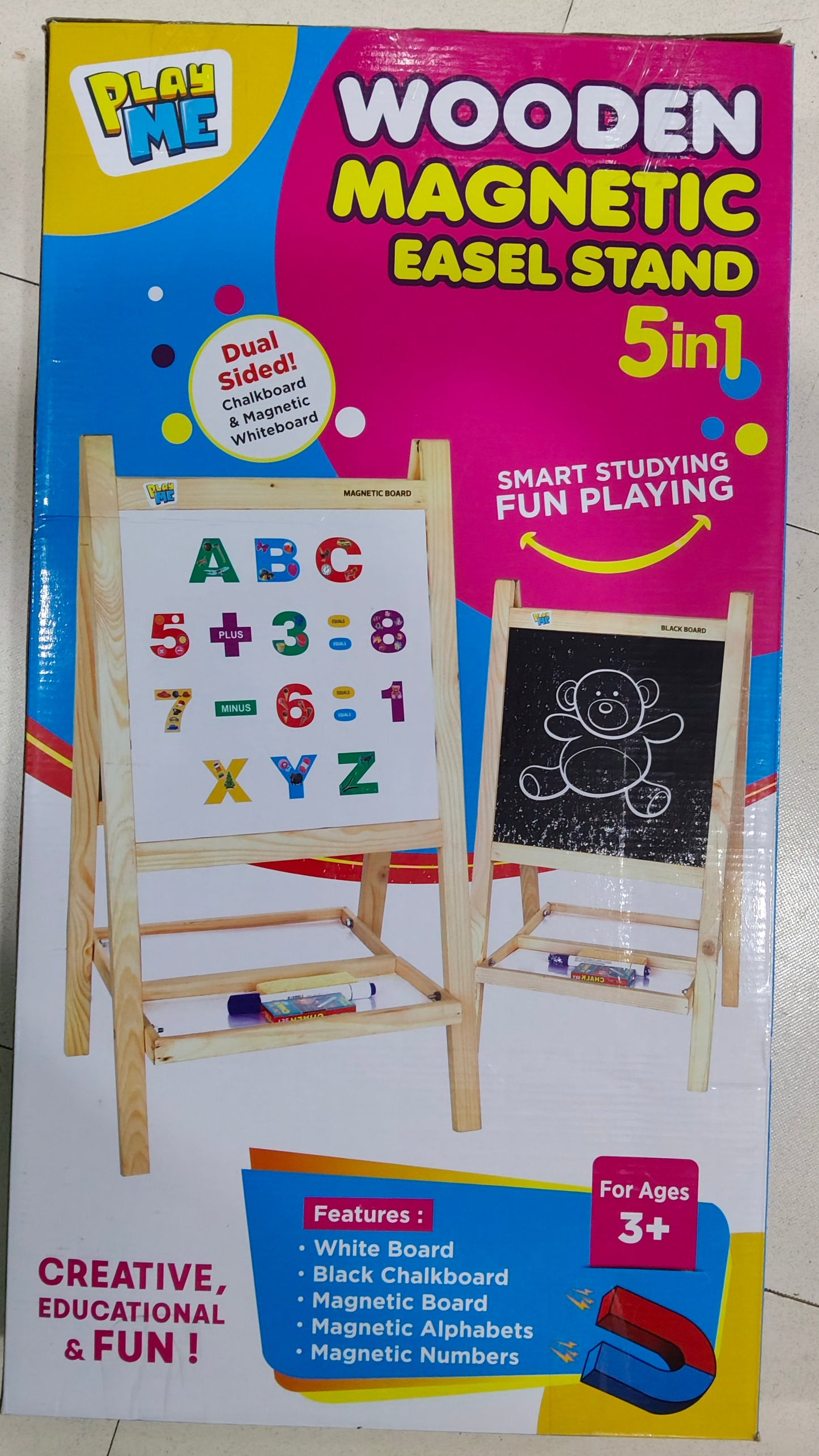 Wooden Magnetic 5in1 Easel Stand.