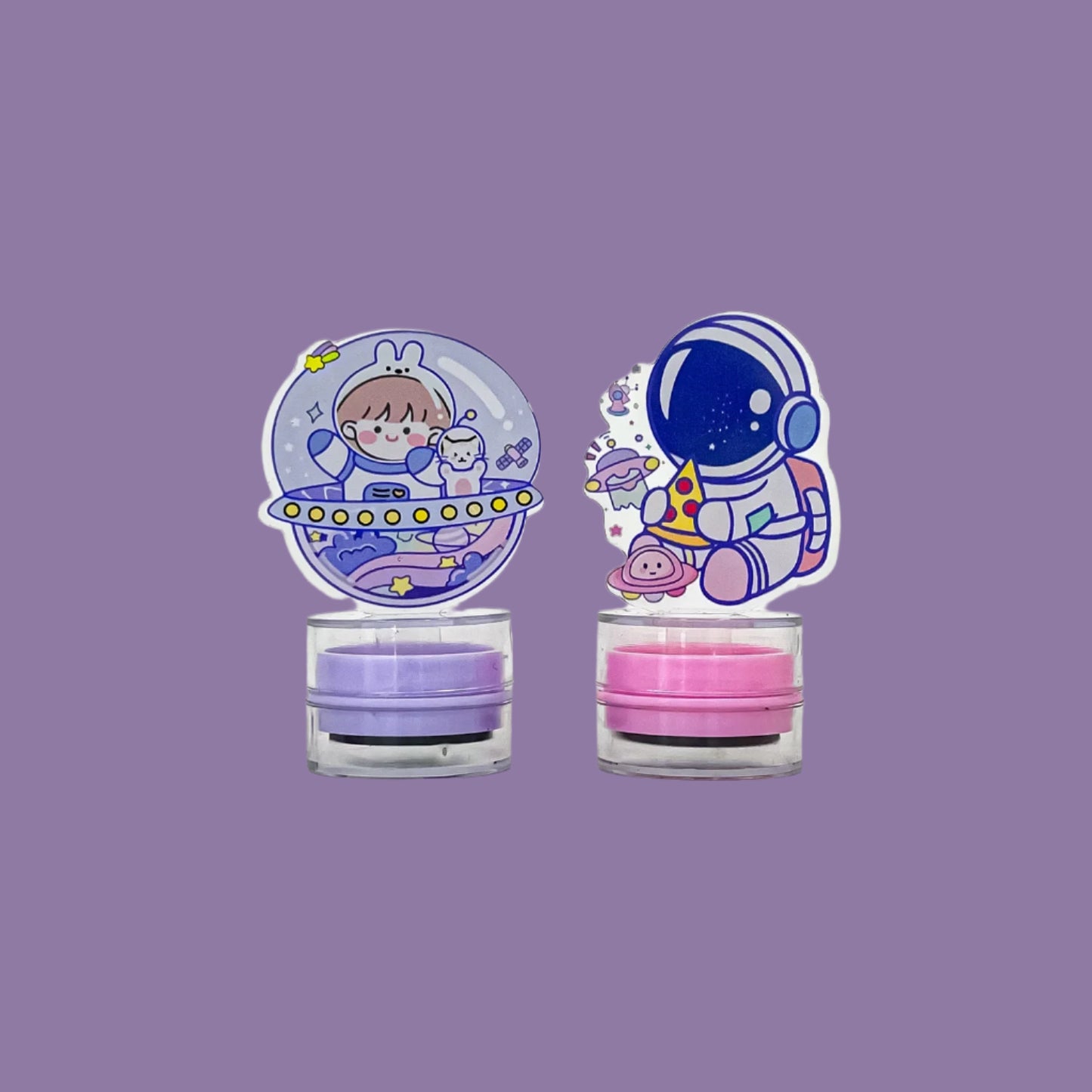 DIY Astronaut Happy Seal Stamp Set