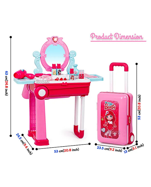 Portable Beauty Trolley Set For Kids