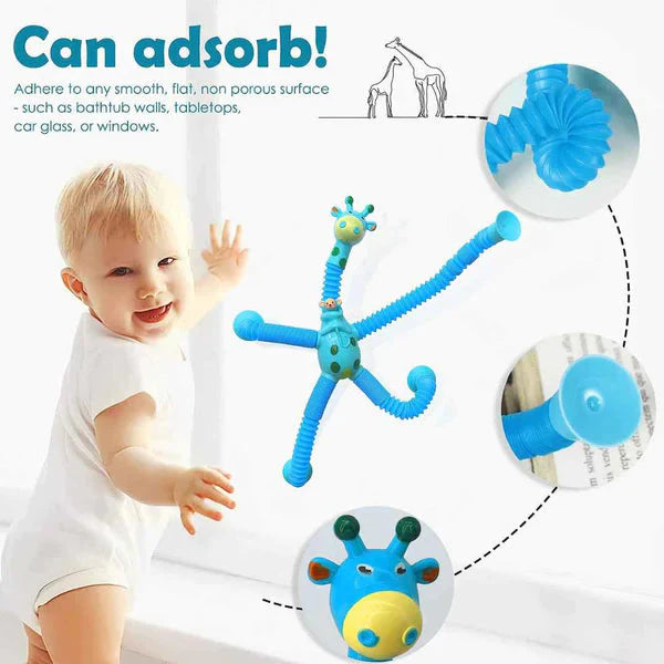 Giraffe Pop Tubes (Set Of 4)