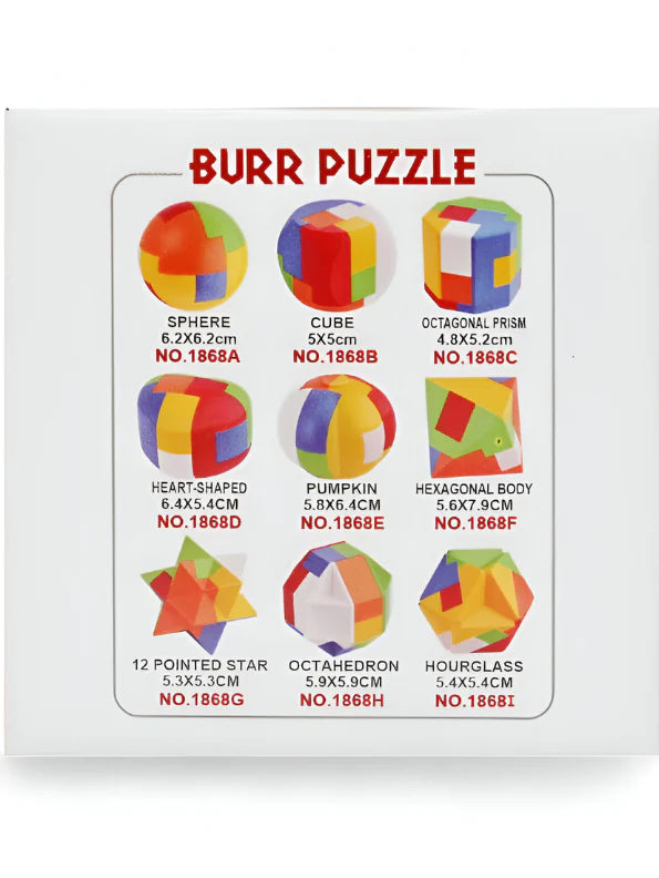 9pc puzzle cube box
