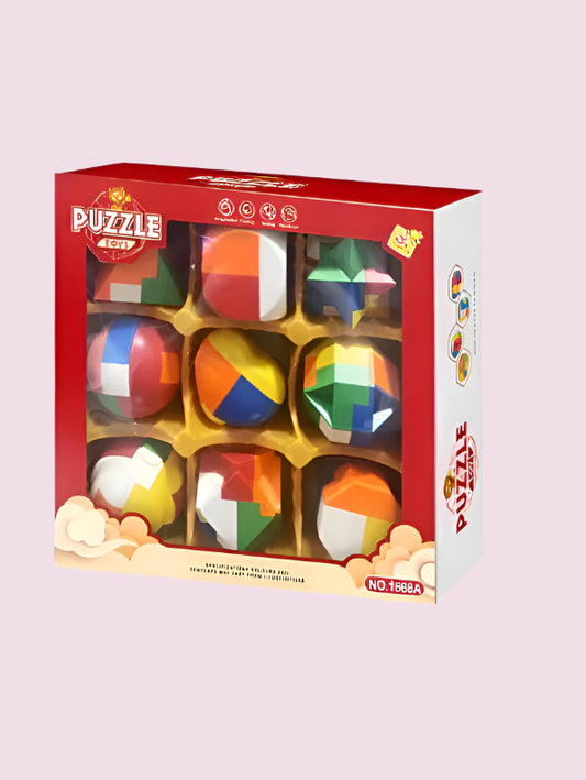 9pc puzzle cube box