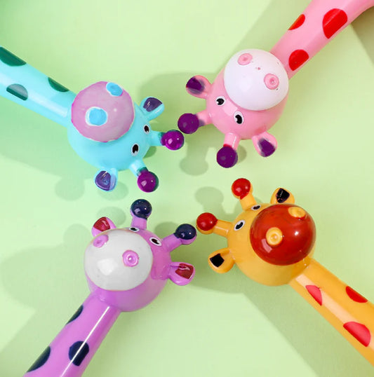 Giraffe Pop Tubes (Set Of 4)