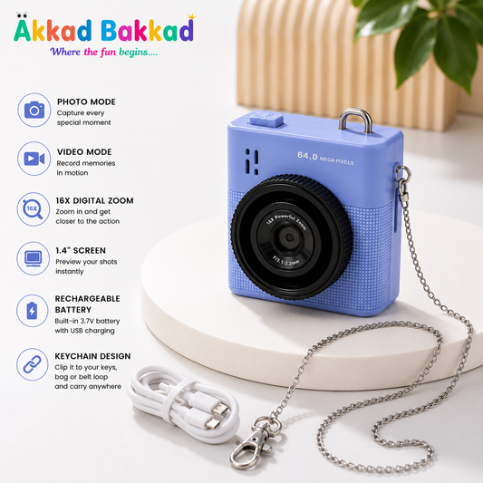 Mini Keychain Camera – S5/S6 Series | Photo, Video &amp; 16X Digital Zoom